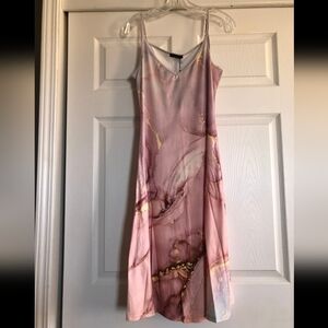 Elegant Pink Marble Dress